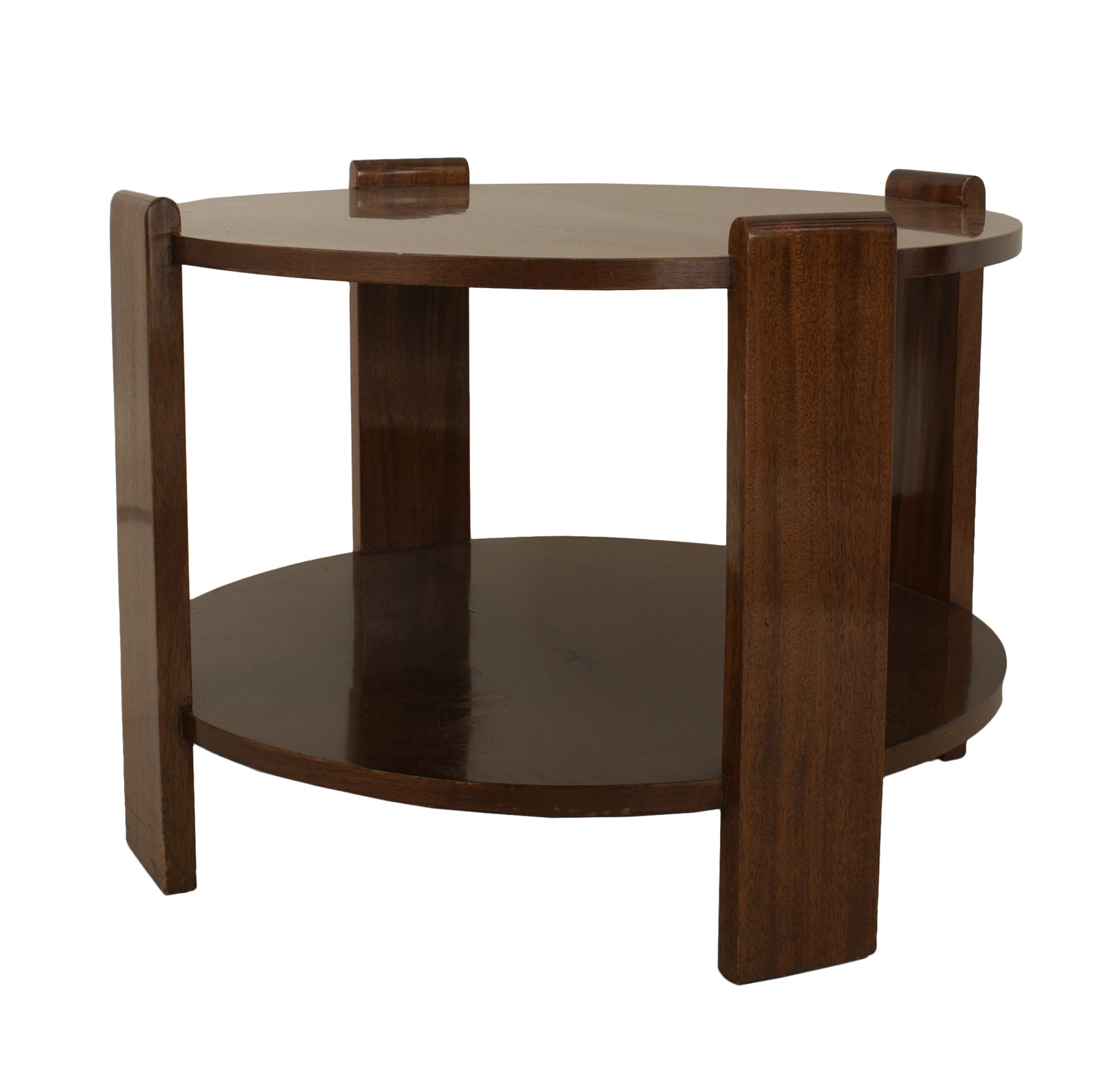 French art deco mahogany coffee table