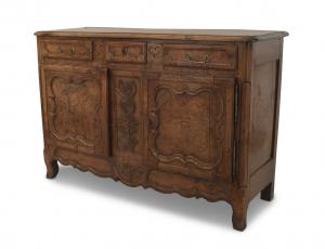 French provincial louis xv walnut commode 1