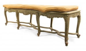 French regence painted bench