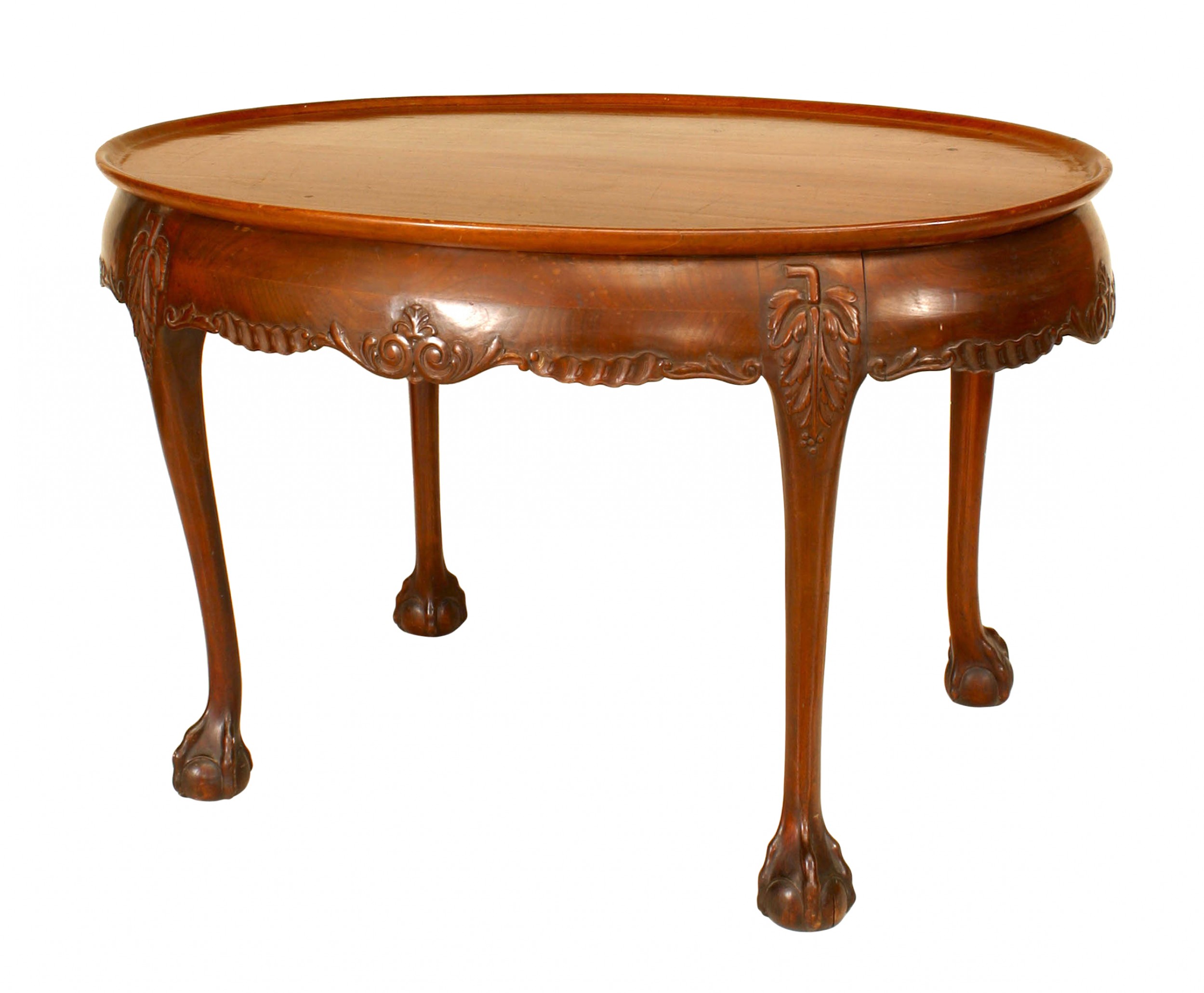 English chippendale mahogany center table