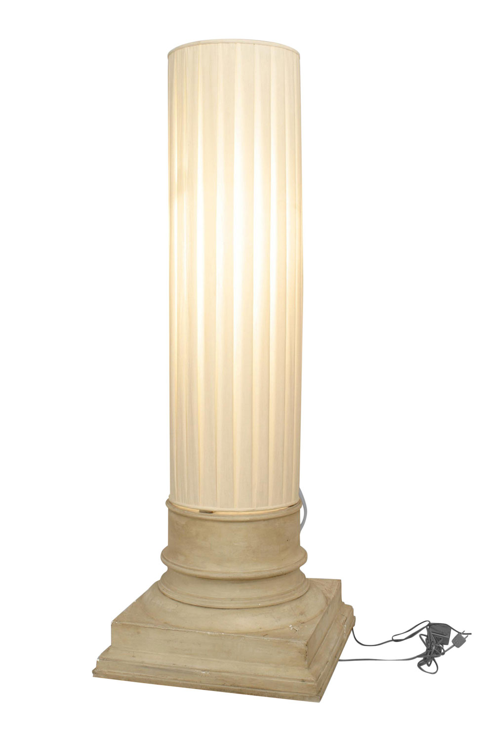 Lighting floor lamp torchere mid century italian plaster cer021
