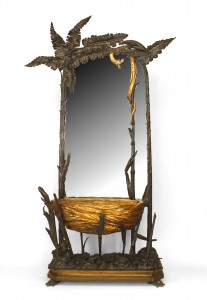 Napoleon iii palm cheval mirror