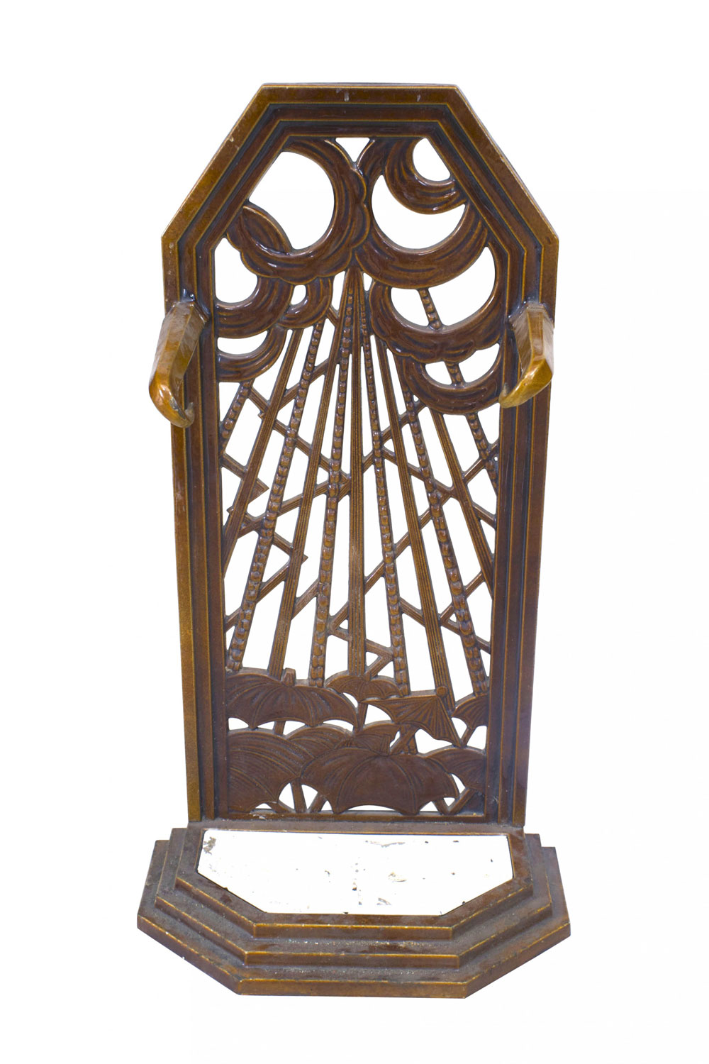 Art deco porcelain umbrella stand