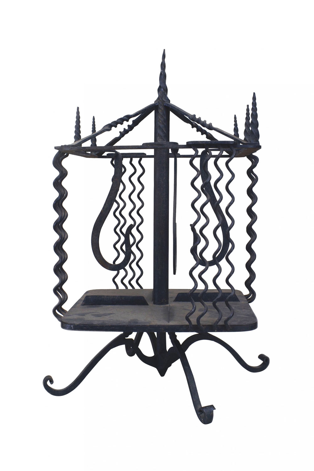 Italian renaissance wrought iron book stand