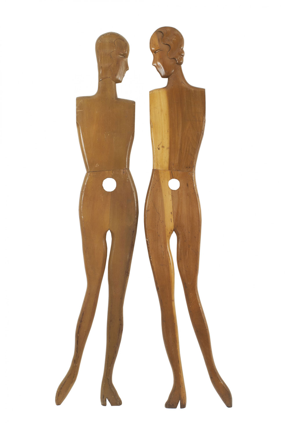 American art deco pine mannequins 1
