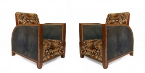2 dufrene club chairs