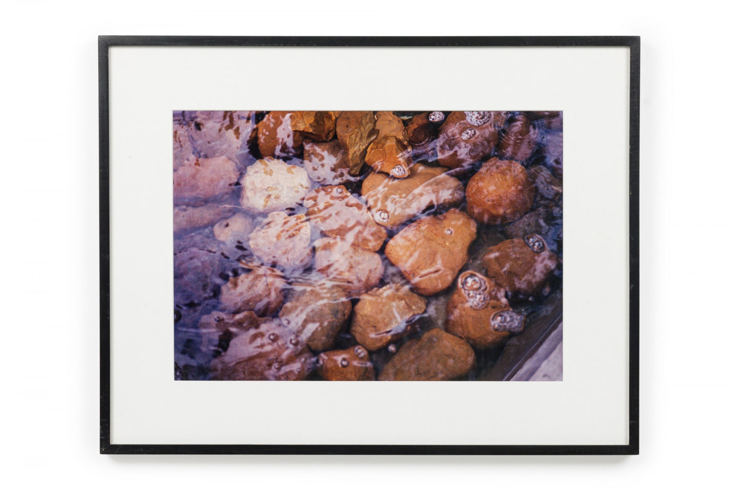 Color photograph of a stream with rocks