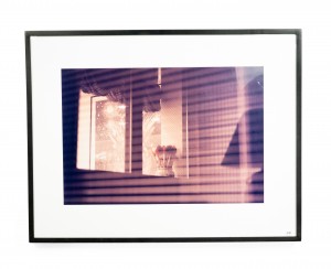 Double exposure color photograph of an interior