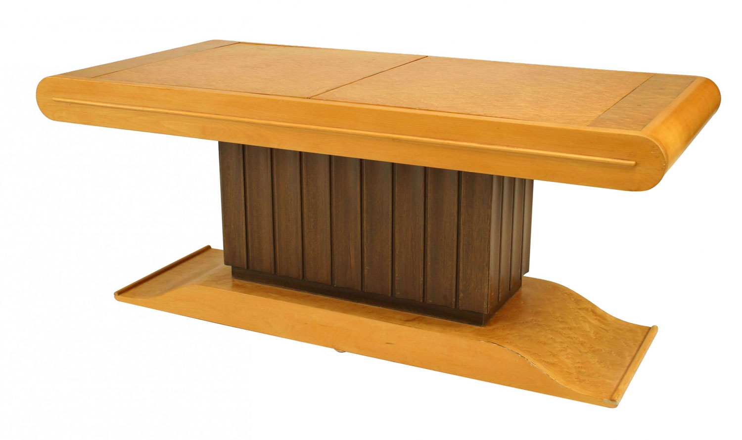 Italian birds maple bar cabinet coffee table