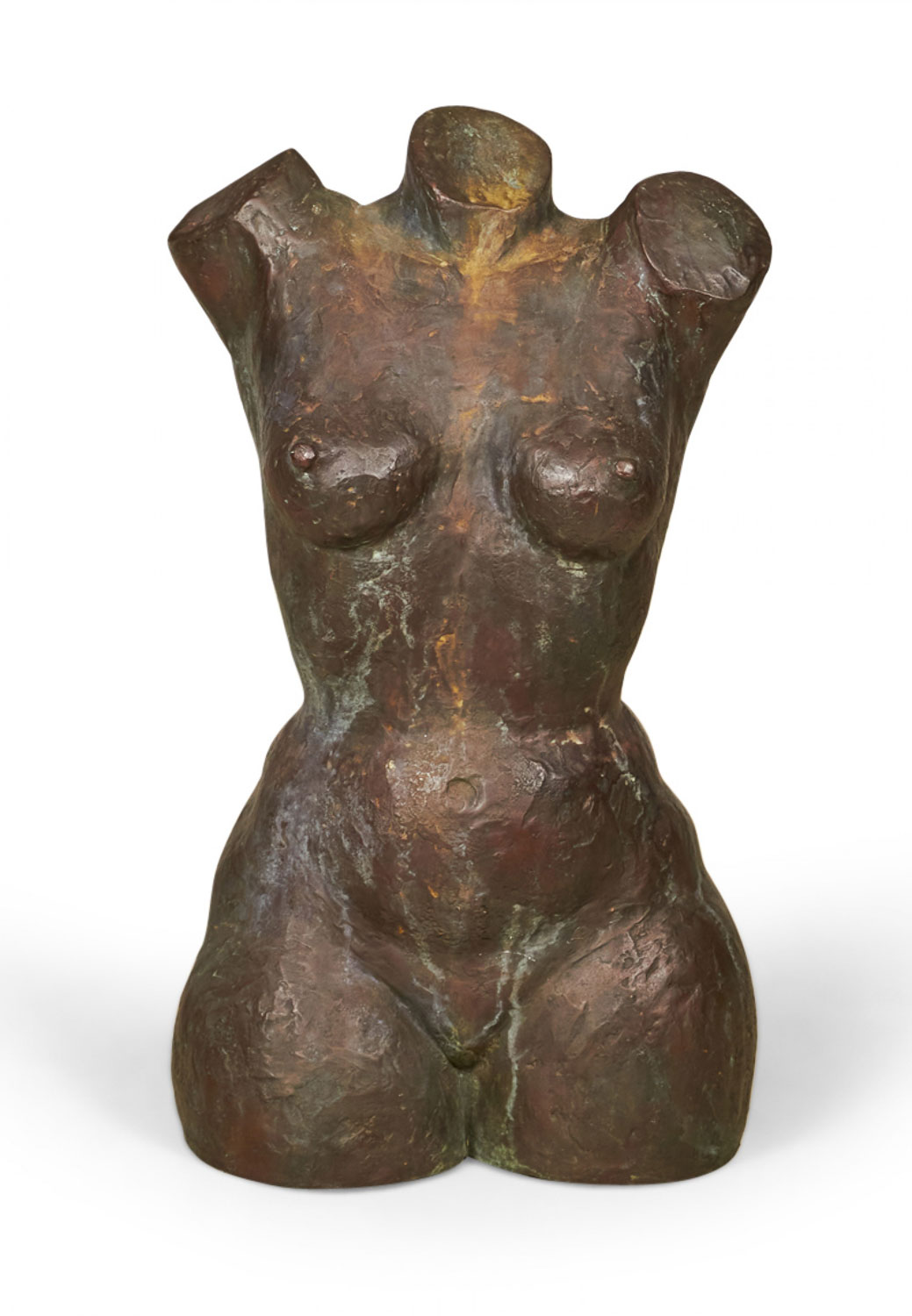Antique French Bronze Cast Sculpture of a Female Torso manner of Aristide Maillol