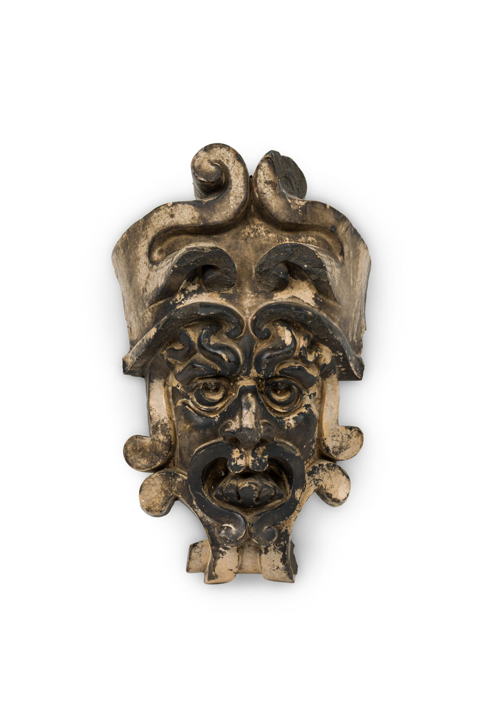 Pre columbian style terra cotta mask