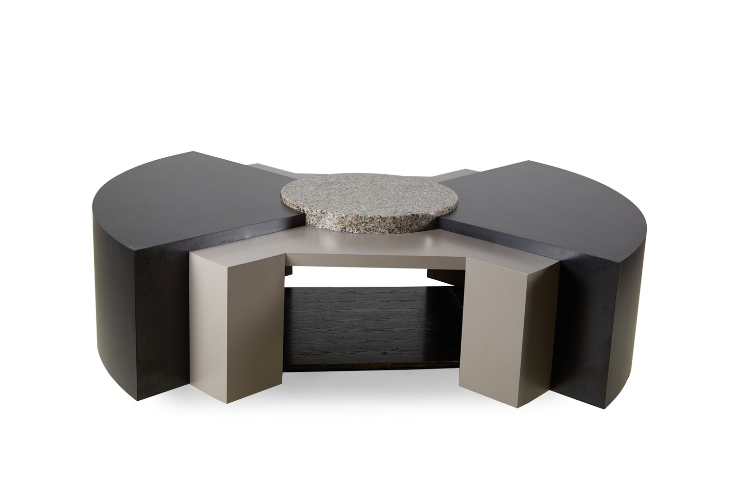 Stanley Tigerman and Margaret McCurry American Post Modern Custom Mica and Granite Cocktail Coffee Table