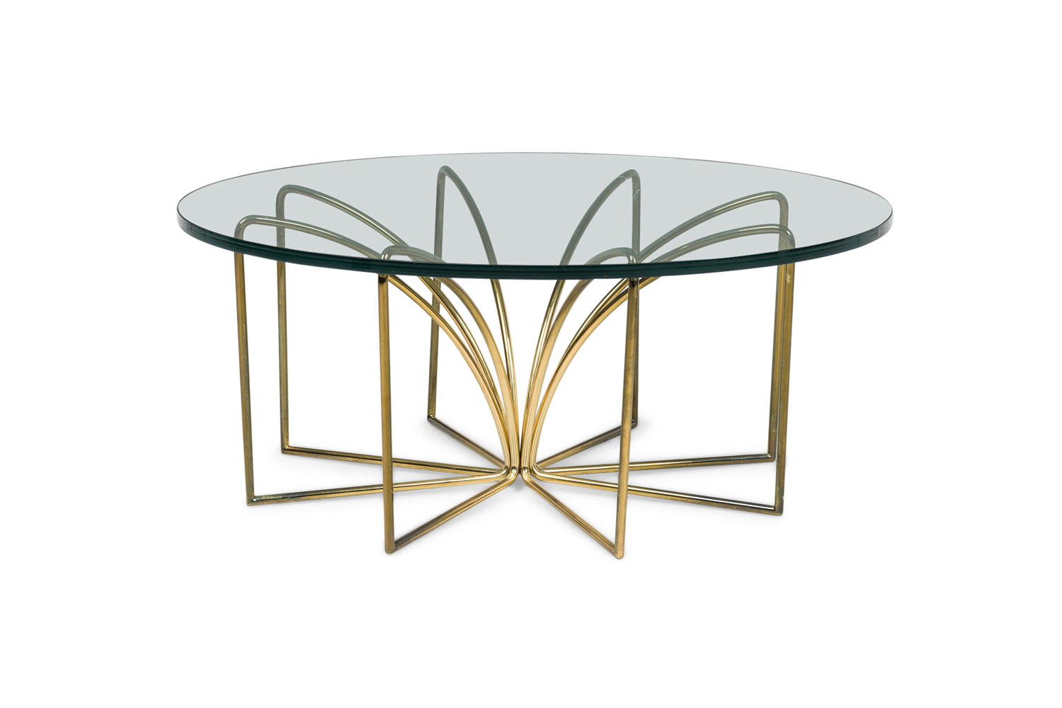 DIA Design Institute of America Mid Century Paperclip Cocktail Coffee Table Base manner of Milo Baughman