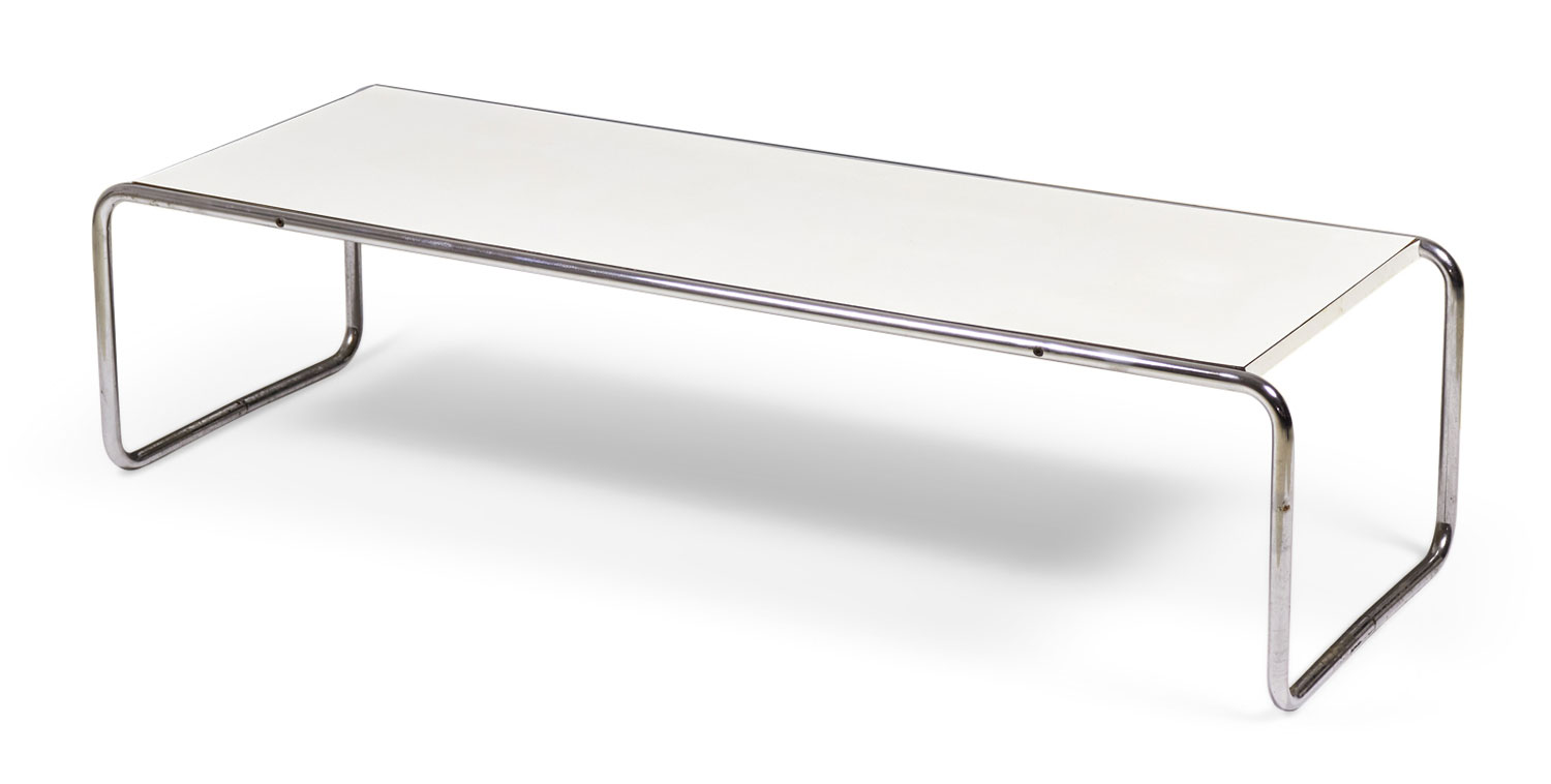 Marcel Breuer for Gavina Knoll International American International Style White Mica Laccio Coffee Table