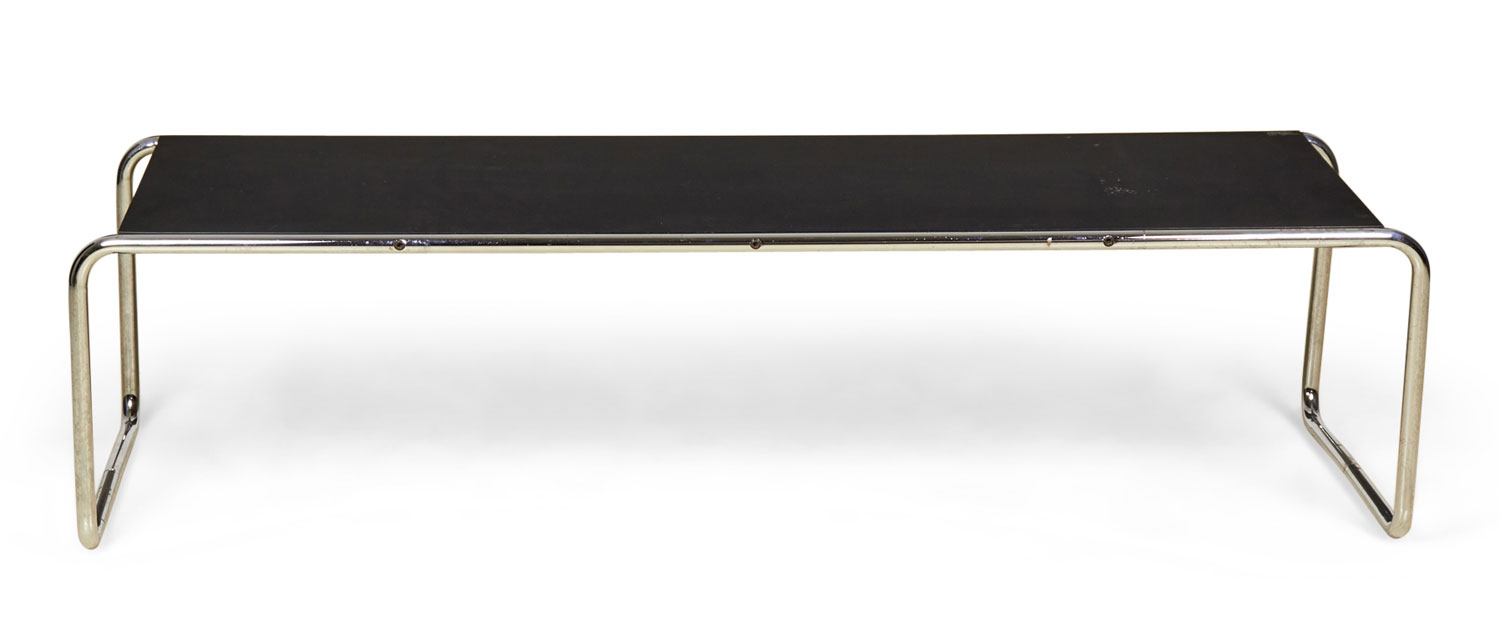 Marcel Breuer for Gavina Knoll International American International Style Black Mica Laccio Coffee Table