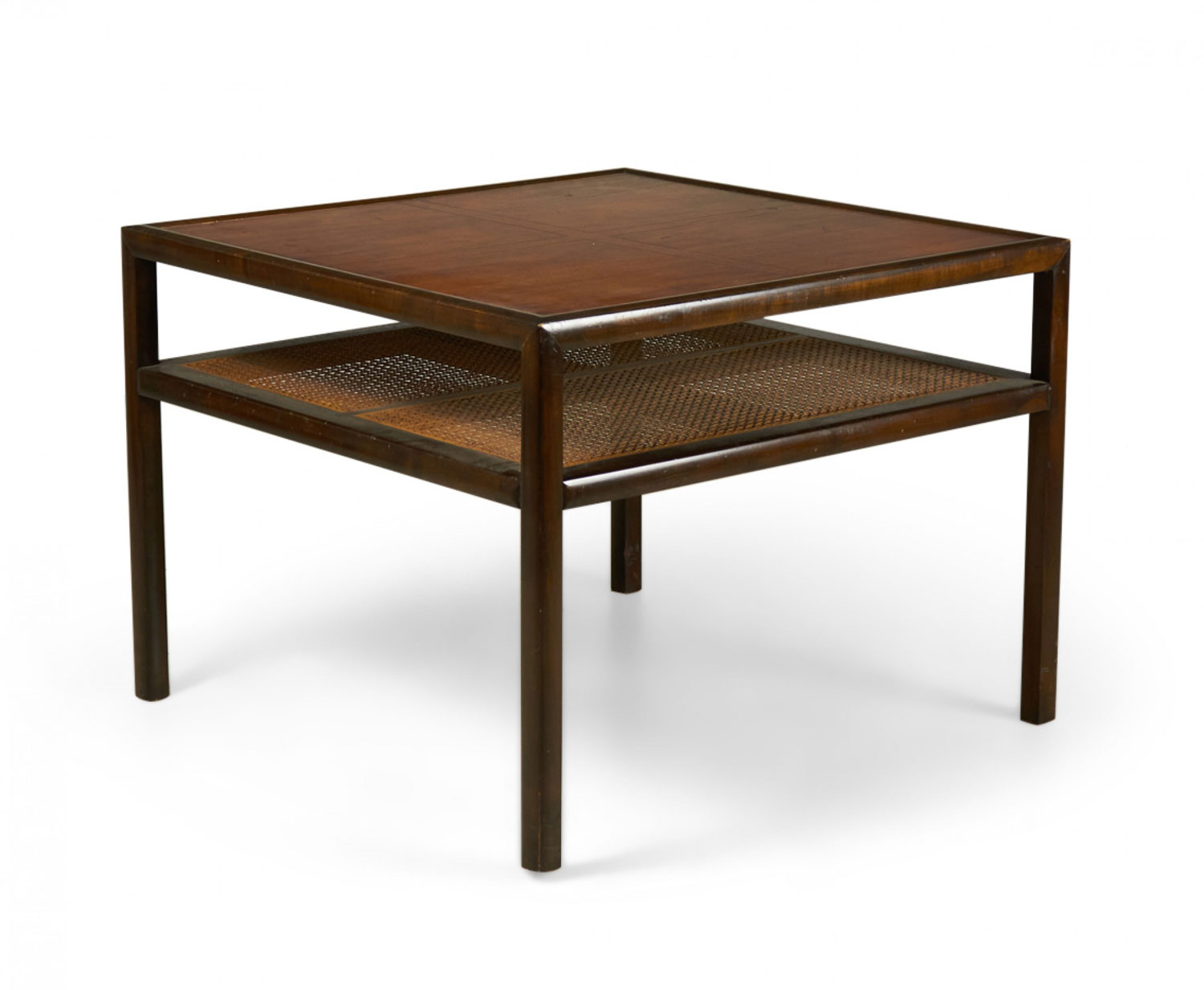 Michael Taylor for Baker Furniture Co American Mid Century New World Square Lamp End Table