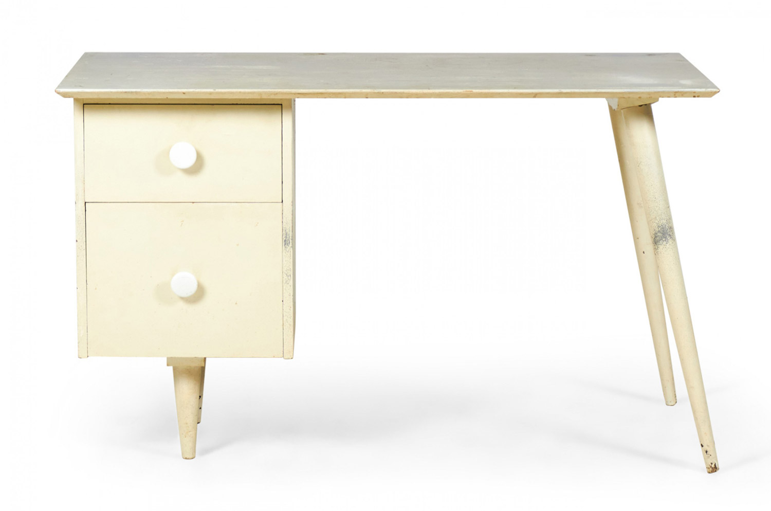 Paul McCobb American Mid Century White Finish Wooden Student Desk model 1560