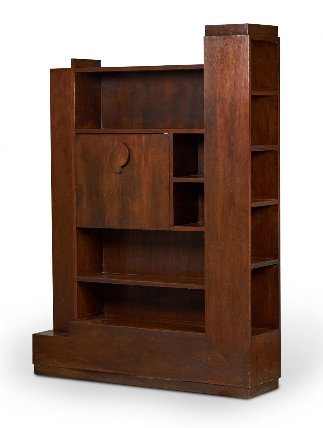 Paul Frankl American Mid Century Fall Front Walnut Skyscraper Desk