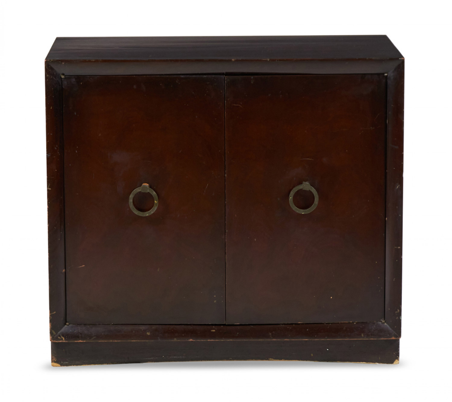 TH Robsjohn Gibbings for Widdicomb Mid Century Modern Two Door Mahogany Cabinet