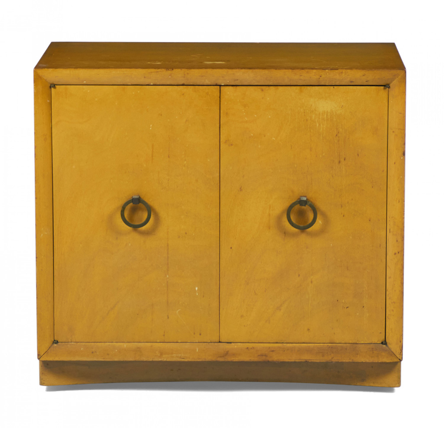 TH Robsjohn Gibbings for Widdicomb Mid Century Modern Two Door Maple Cabinet