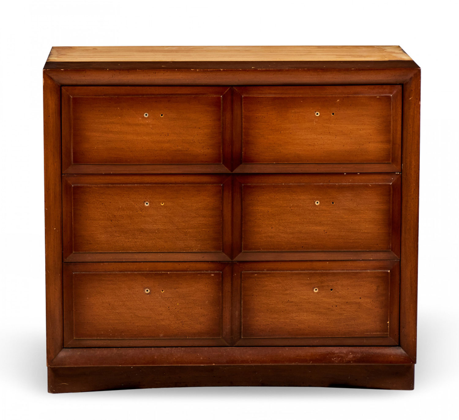 TH Robsjohn Gibbings for Widdicomb Modern Mid Century Stained Maple Wooden Three Drawer Chest