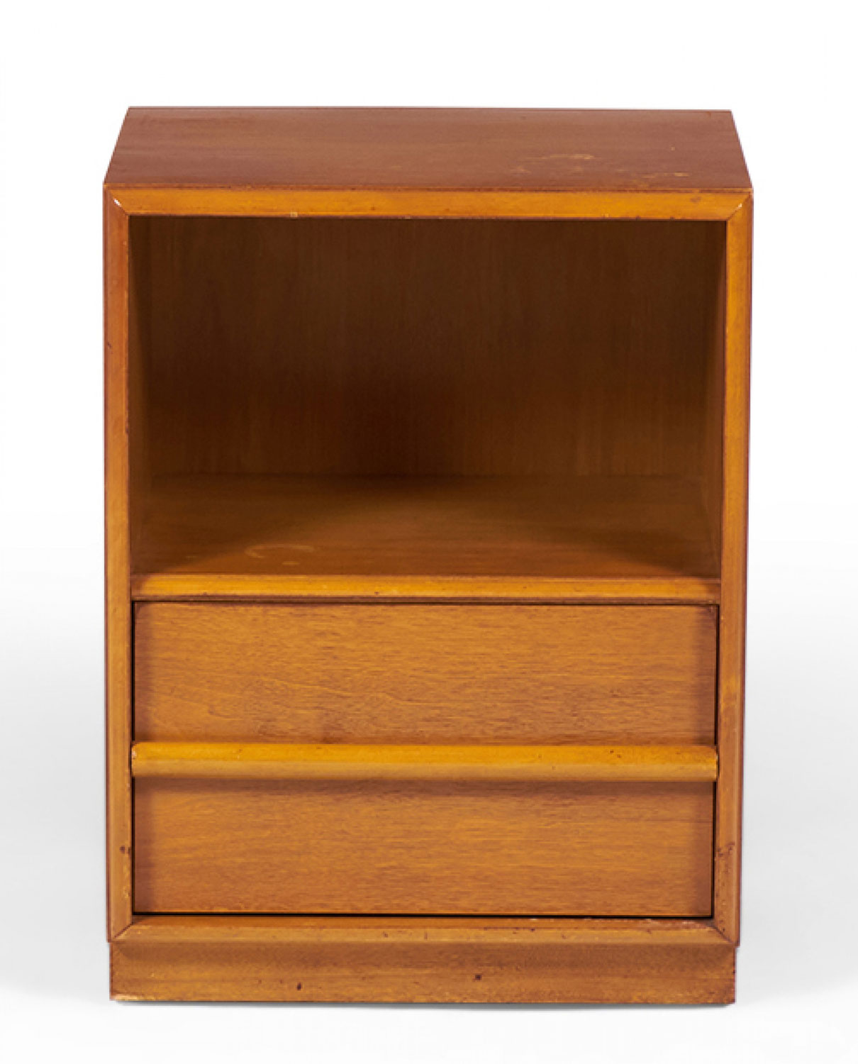 TH Robsjohn Gibbings for Widdicomb Mid Century Walnut Lower Drawer Nightstand Cabinet 1