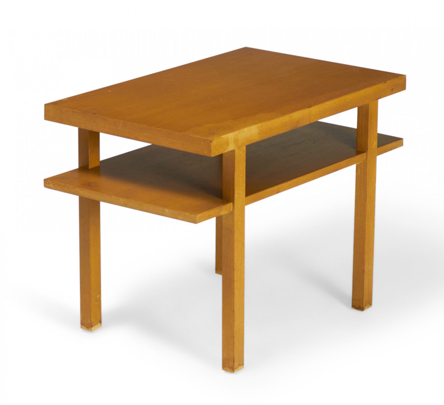 Widdicomb Mid Century American Blond Maple Cantilever Side End Table