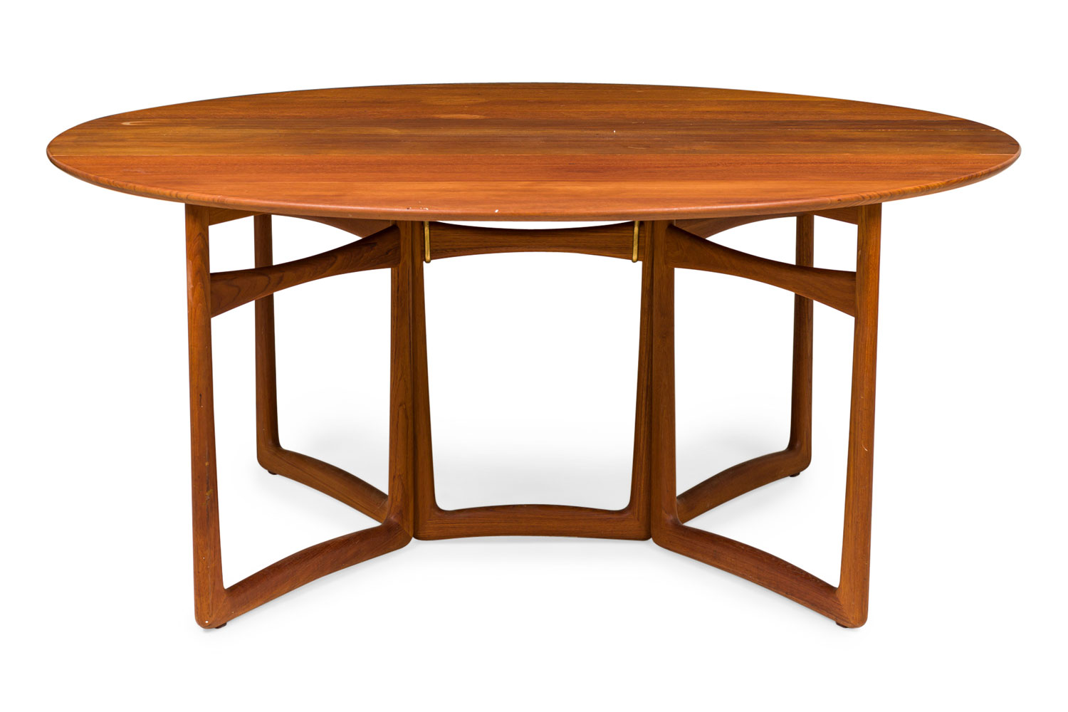 Peter hvidt danish mid century gate leg drop leaf console dining table