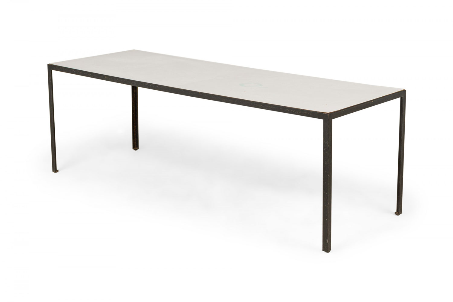 George Nelson Herman Miller American Mid Century White Laminate and Steel Rectangular Coffee Table