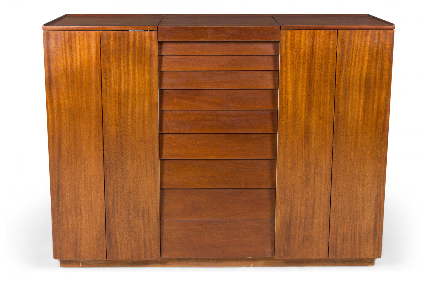 Edward J Wormley for Dunbar Furniture Mid Century Walnut Chifferobe Dressing Cabinet