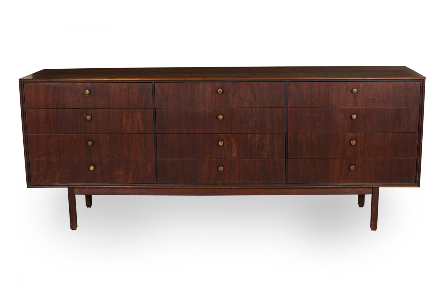Founders Dillingham American Mid Century 12 Drawer Teak Low Chest