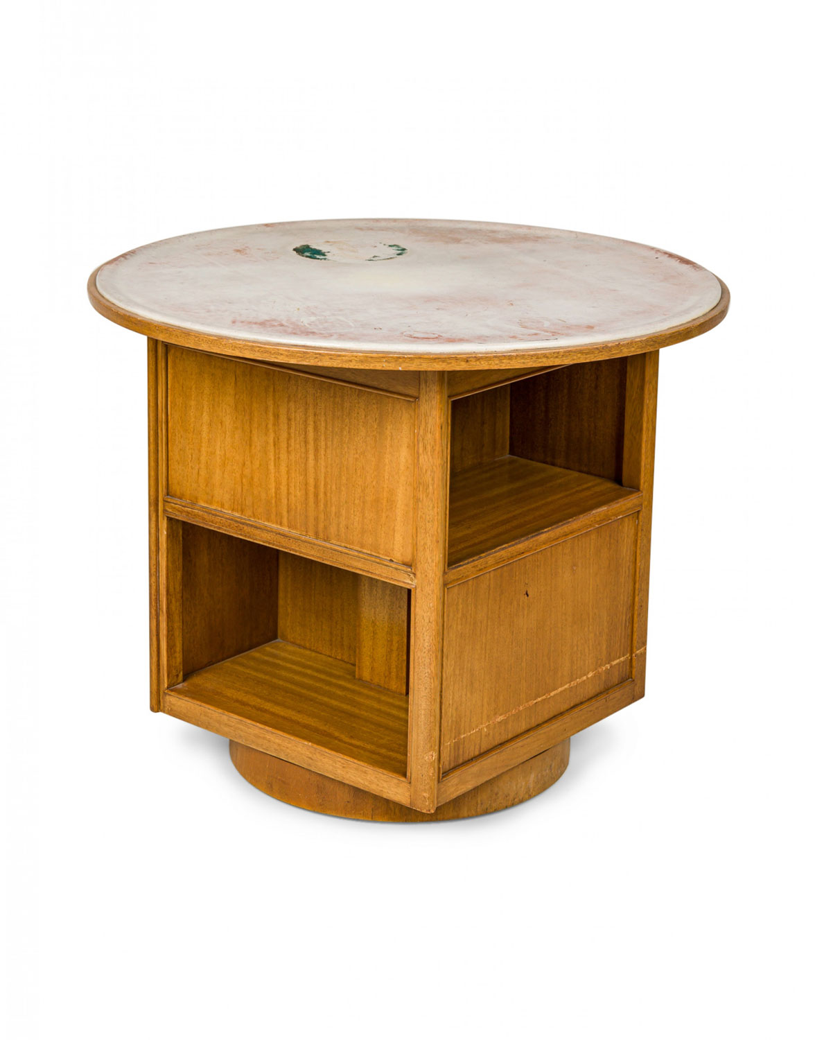 Edward J Wormley for Dunbar Furniture Co American Mid Century Rotating Library Table