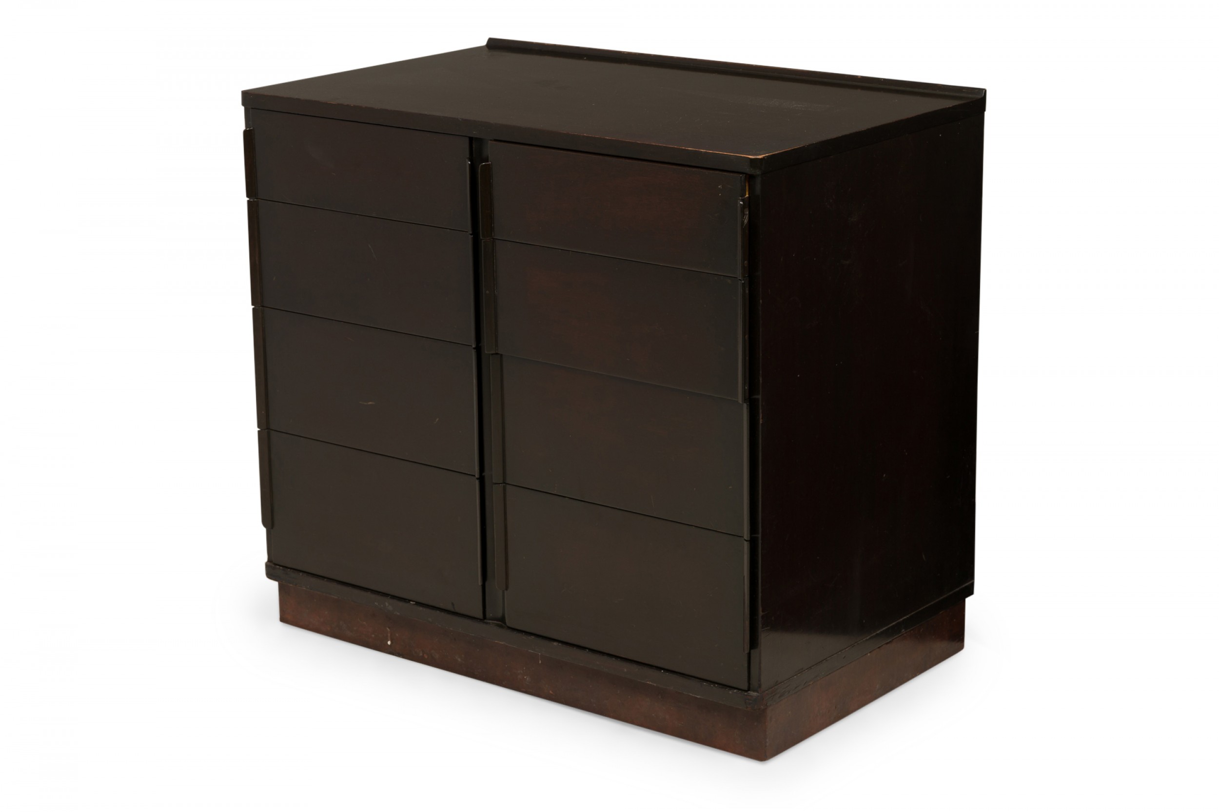 Edward wormley american mid century eight drawer wooden chest