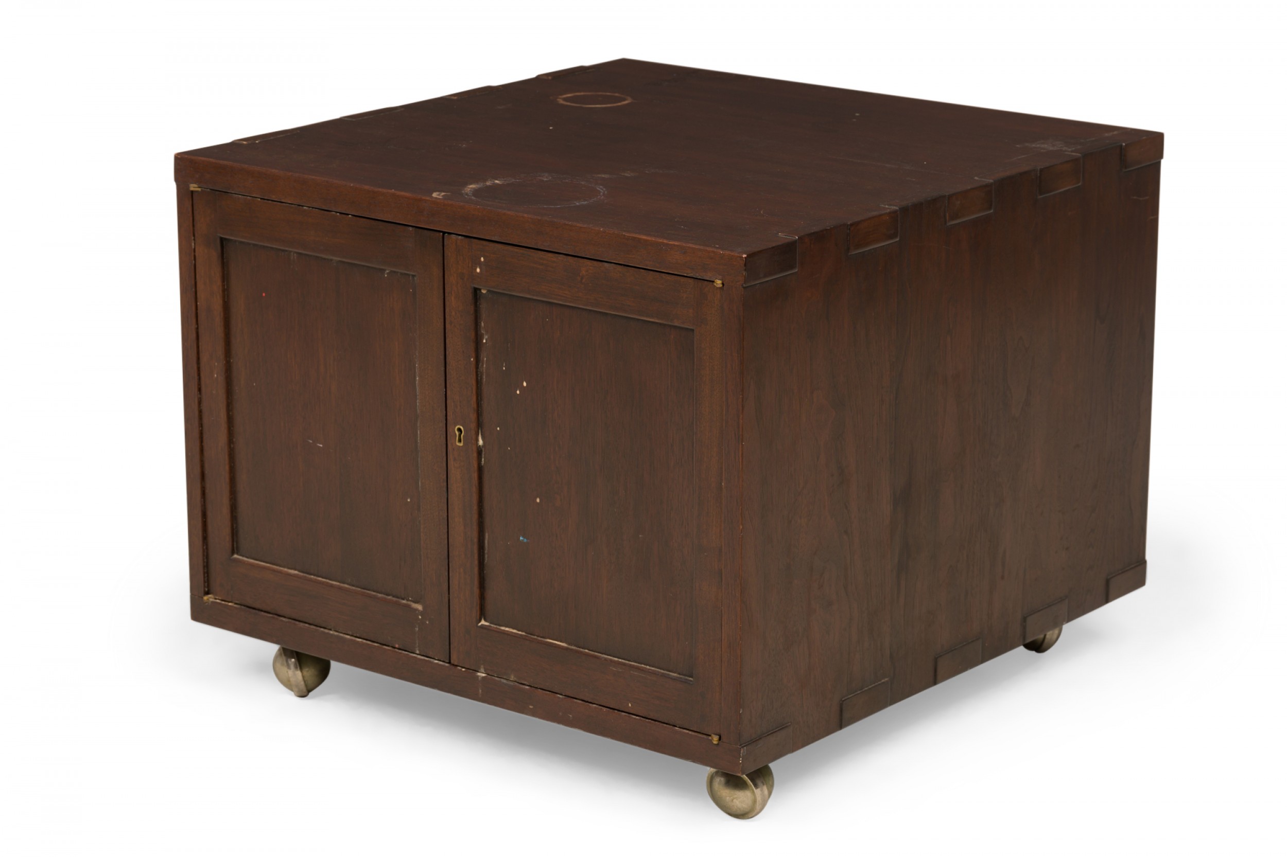 Edward wormley for dunbar american mid century dark walnut janus cabinet