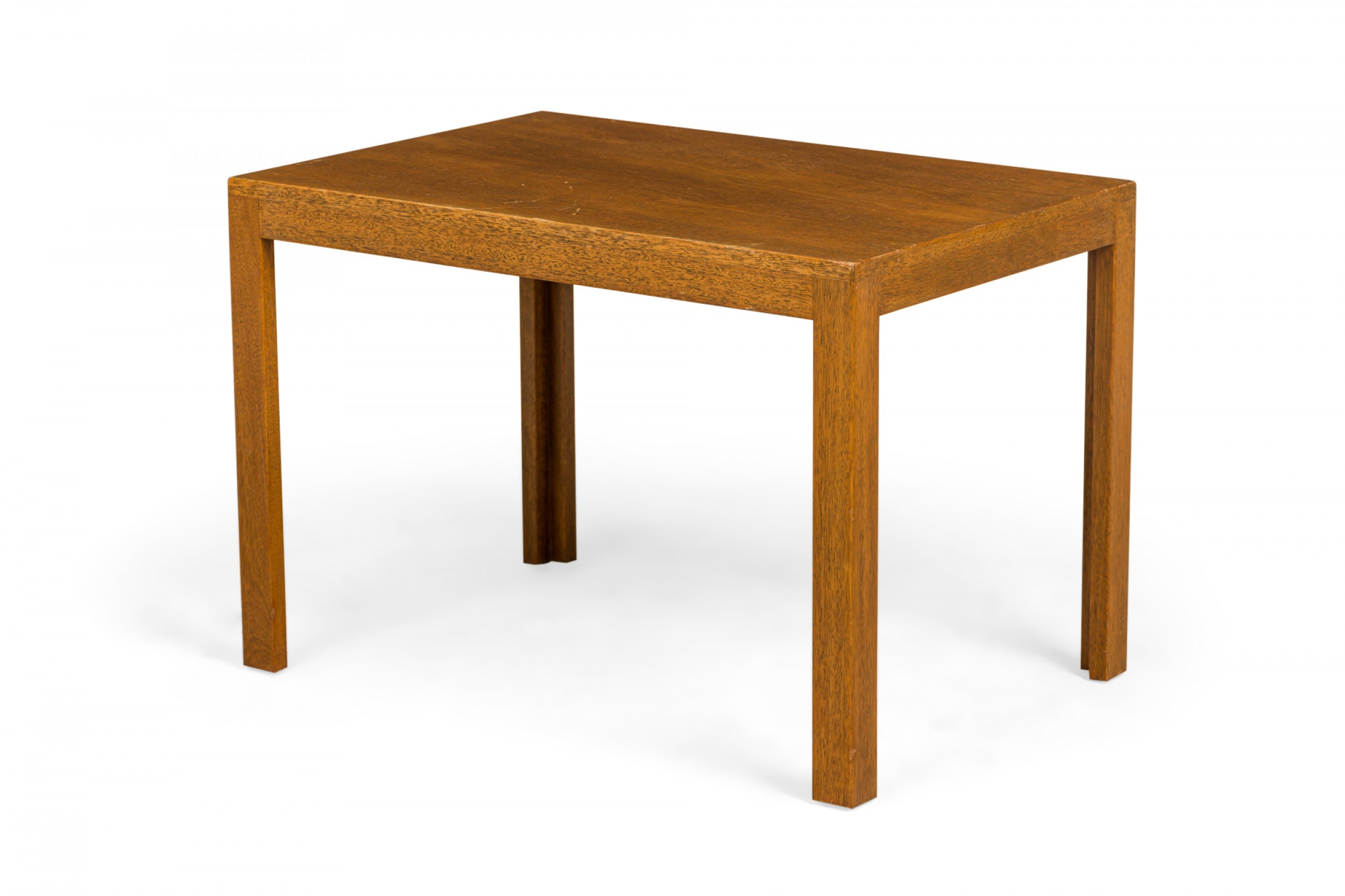 Edward wormley for dunbar american mid century parsons style wooden rectangular end side table