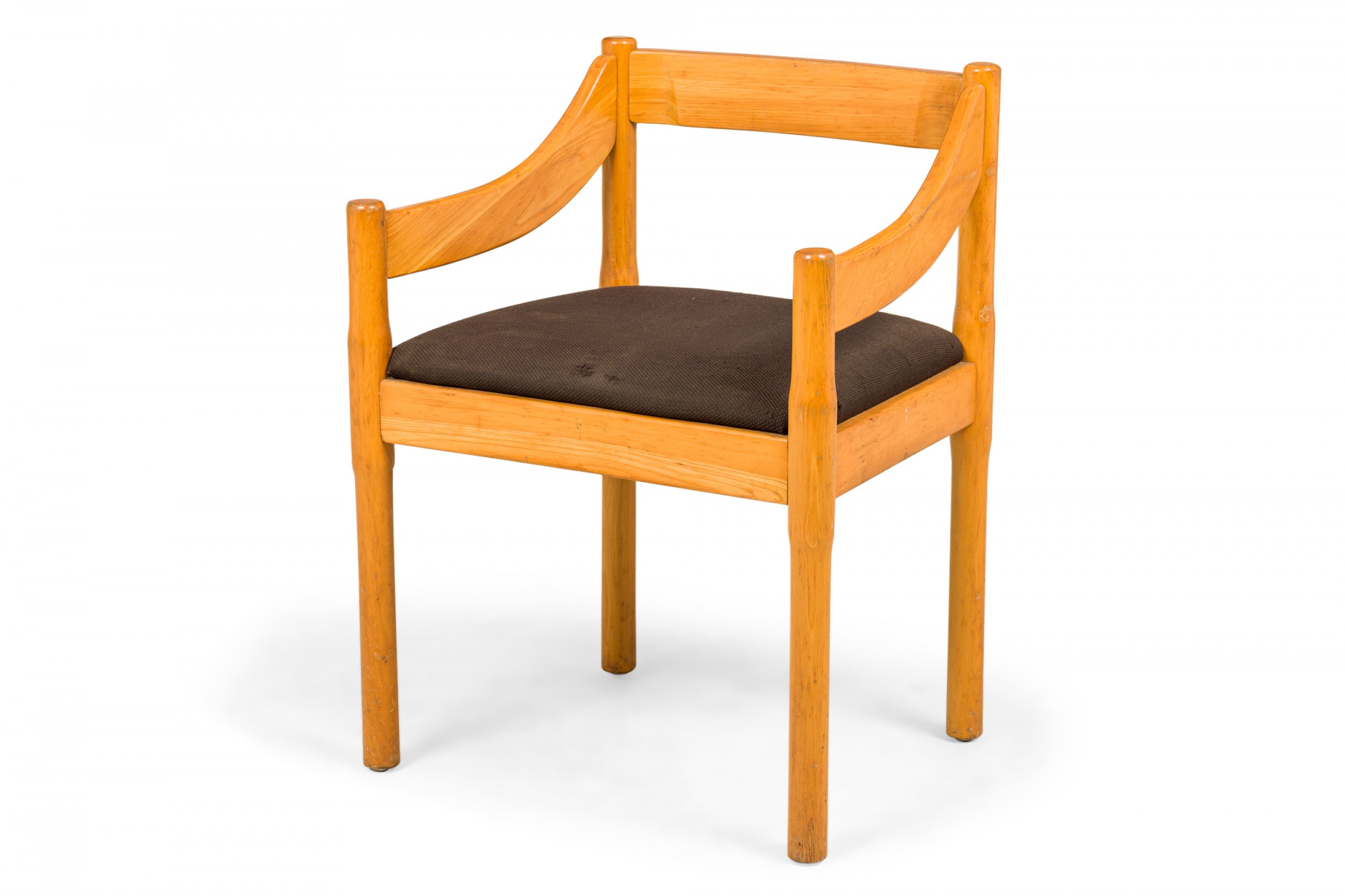 Vico magistretti for cassina italian mid century carimate wooden dining armchair