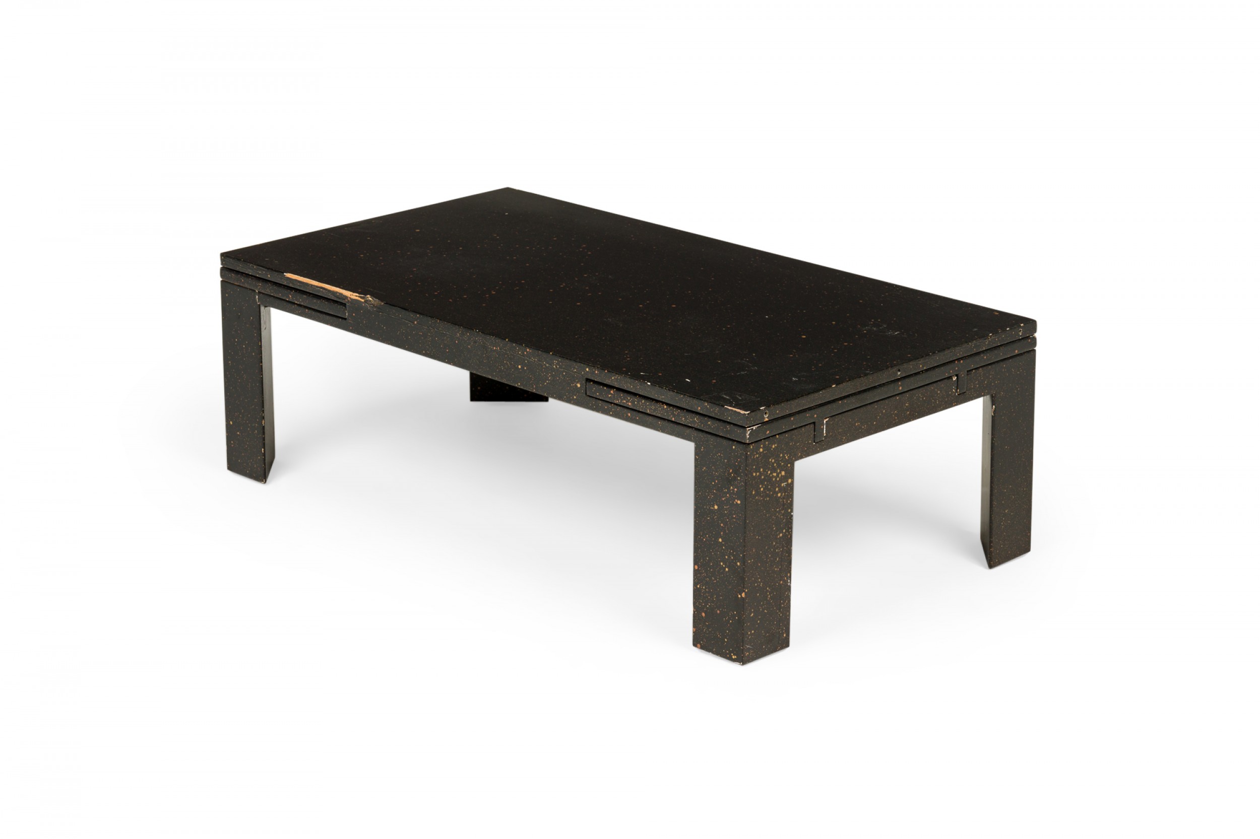 Edward wormley for dunbar american mid century black rectangular refectory coffee cocktail table