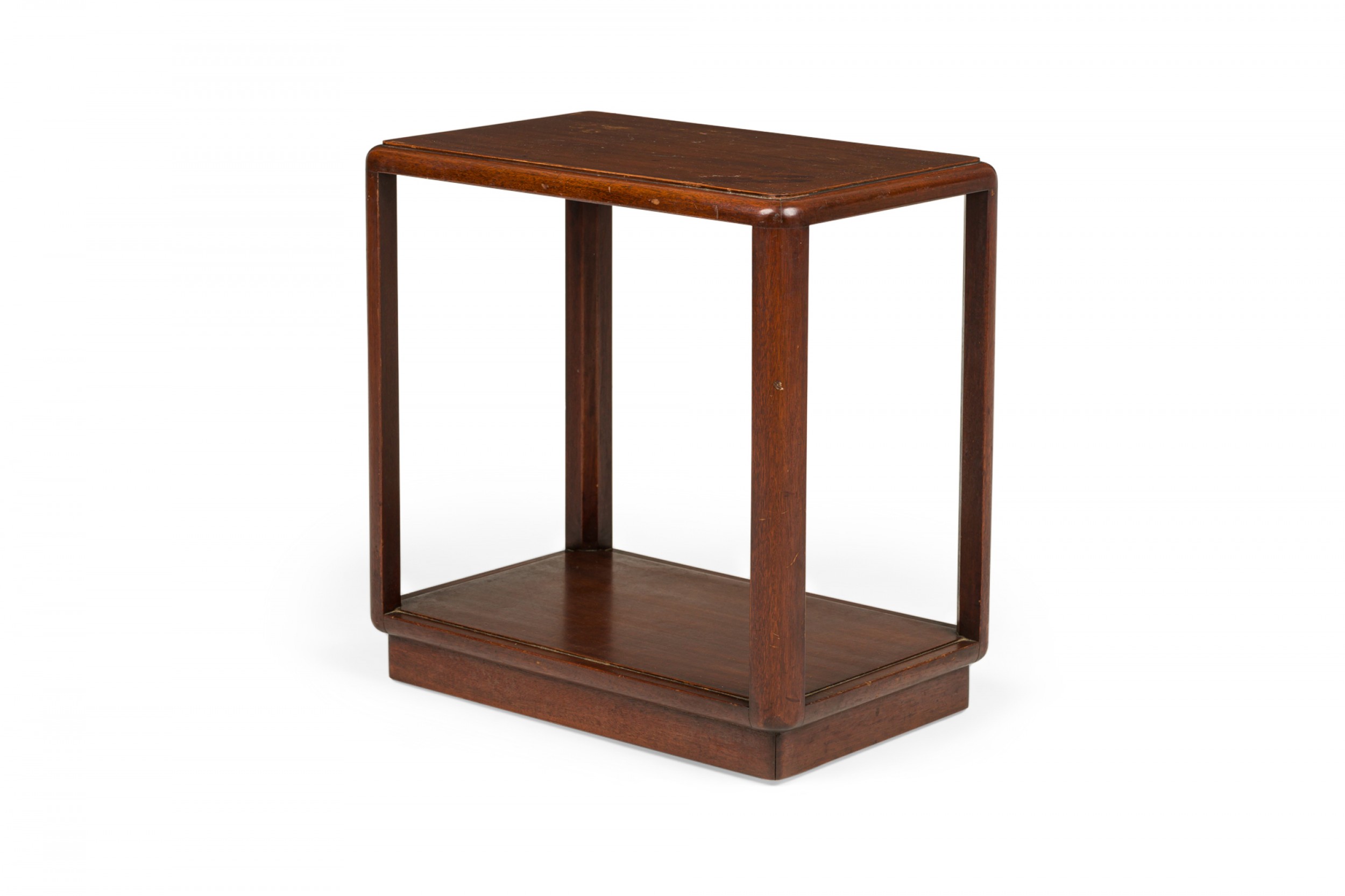 Edward wormley for dunbar american mid century wooden open frame end side table
