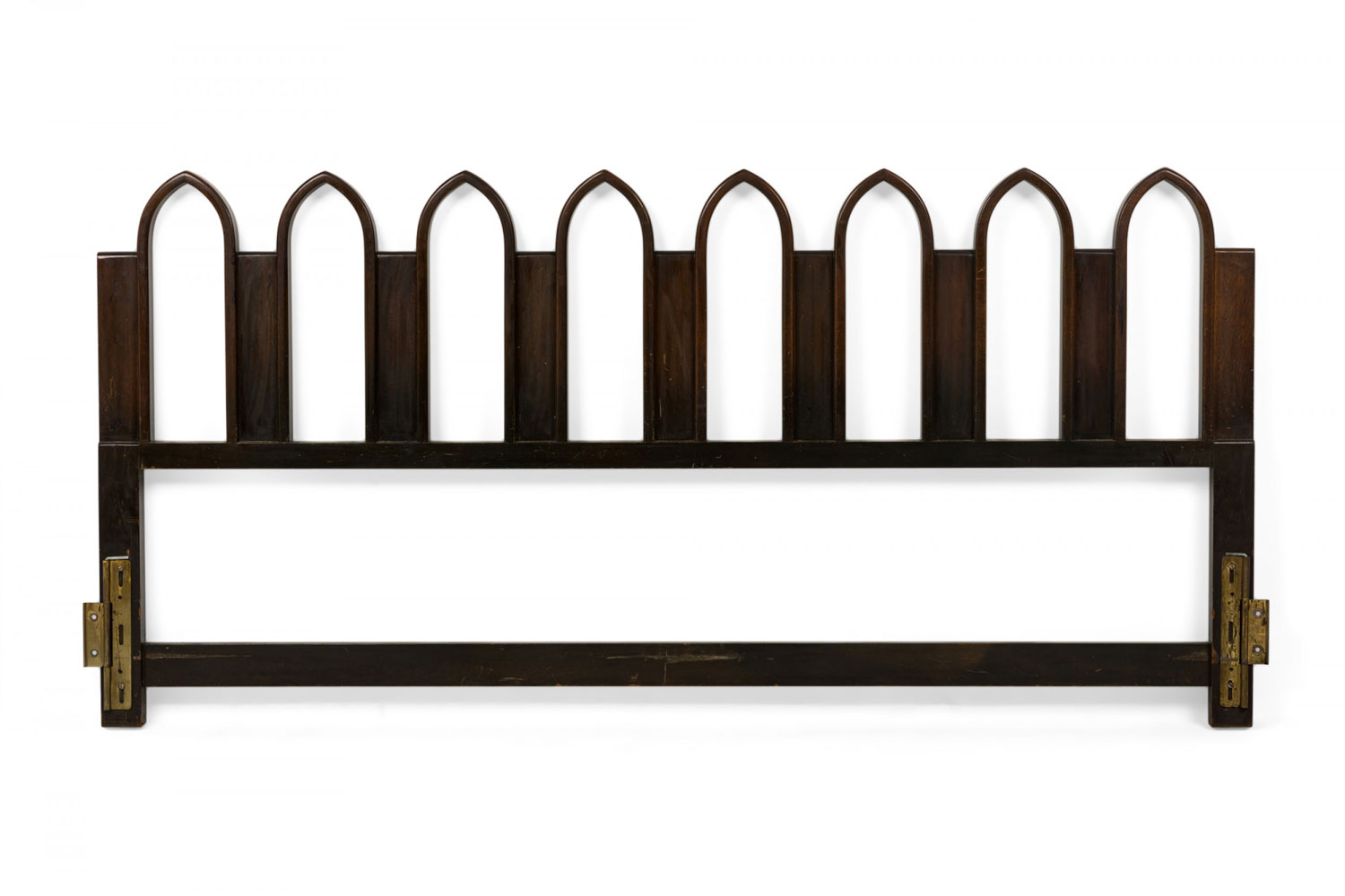 Harvey probber mid century american arch king size walnut headboard