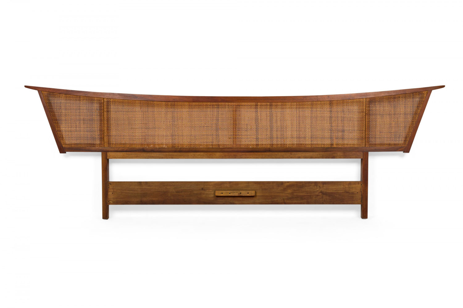George nakashima for widdicomb furniture co mid century american sundra caned walnut headboard