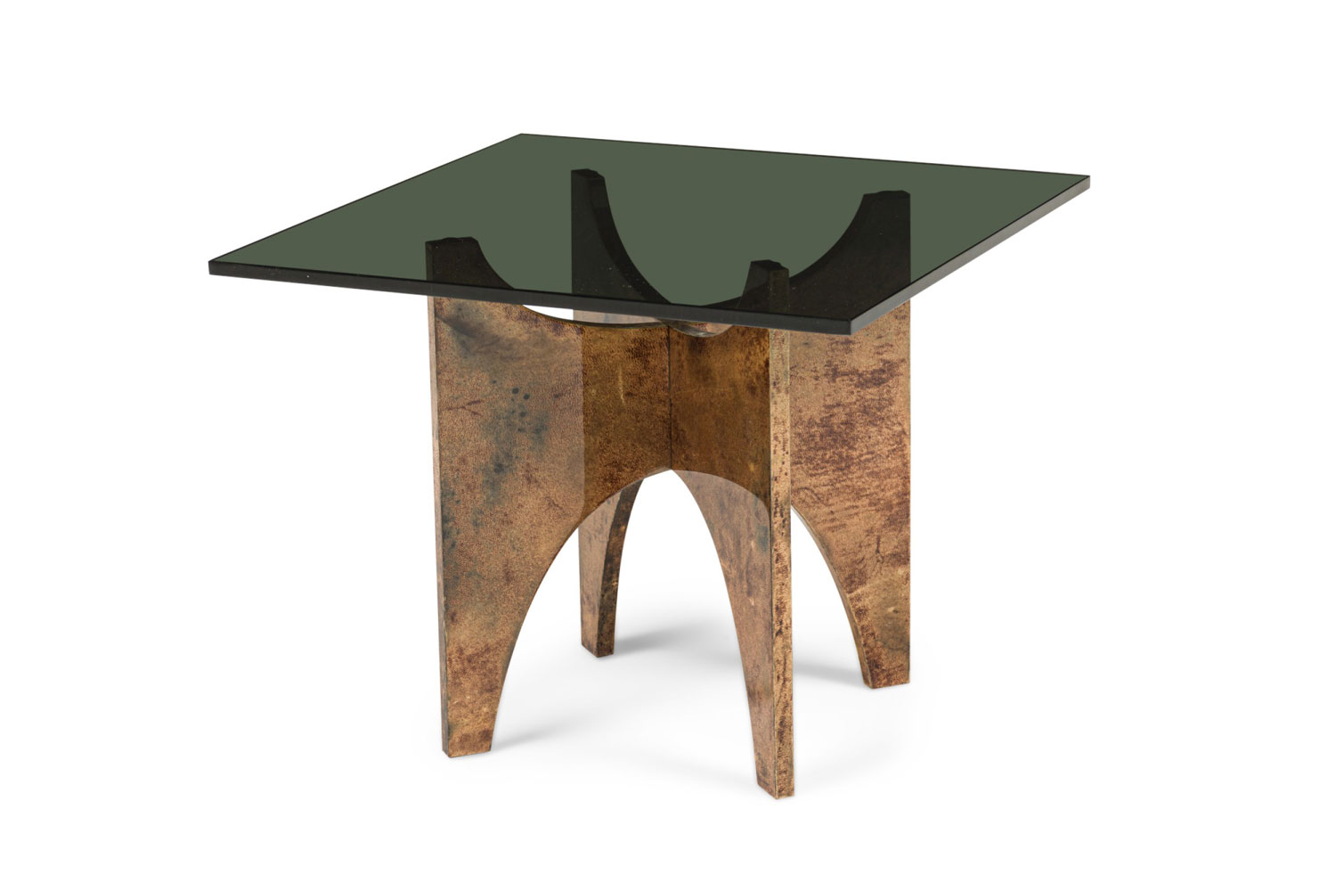 Aldo tura italian mid century parabolic panel occasional table