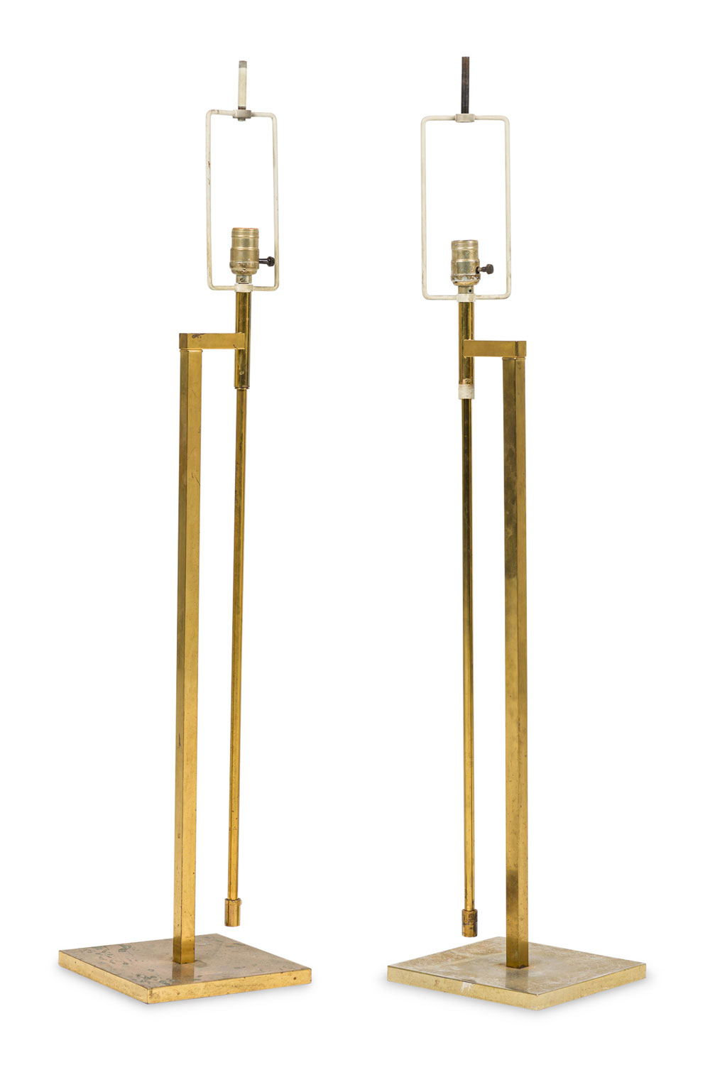 Pair of harold weiss and richard barr for laurel lamp company american mid century modernist adjustable floor lamps