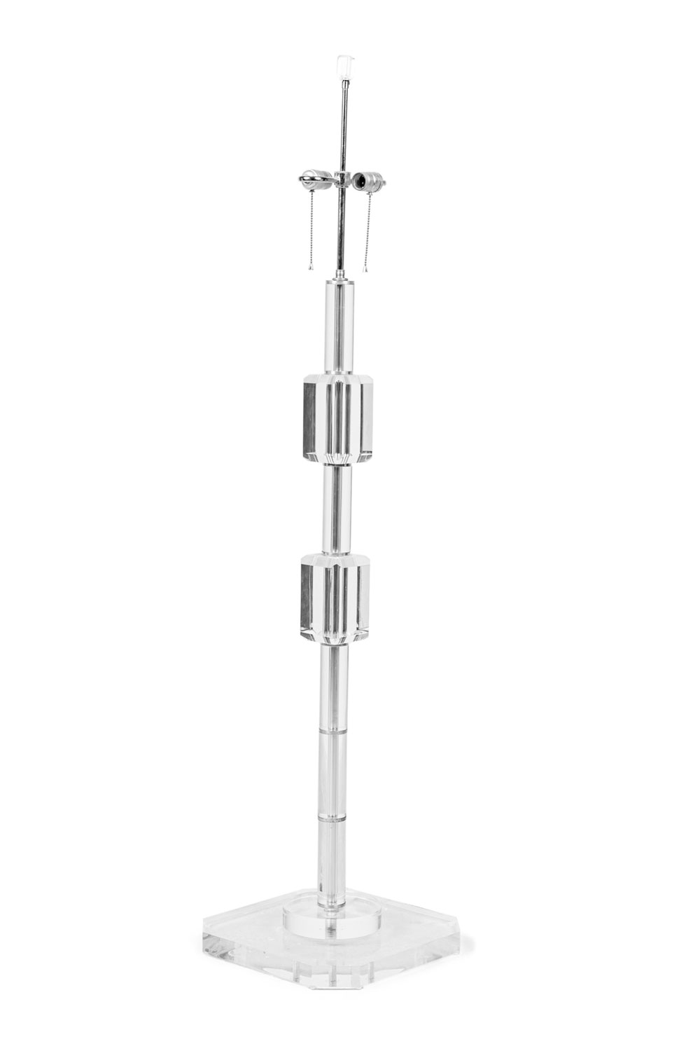 Les prismatiques french mid century lucite gem cut floor lamp