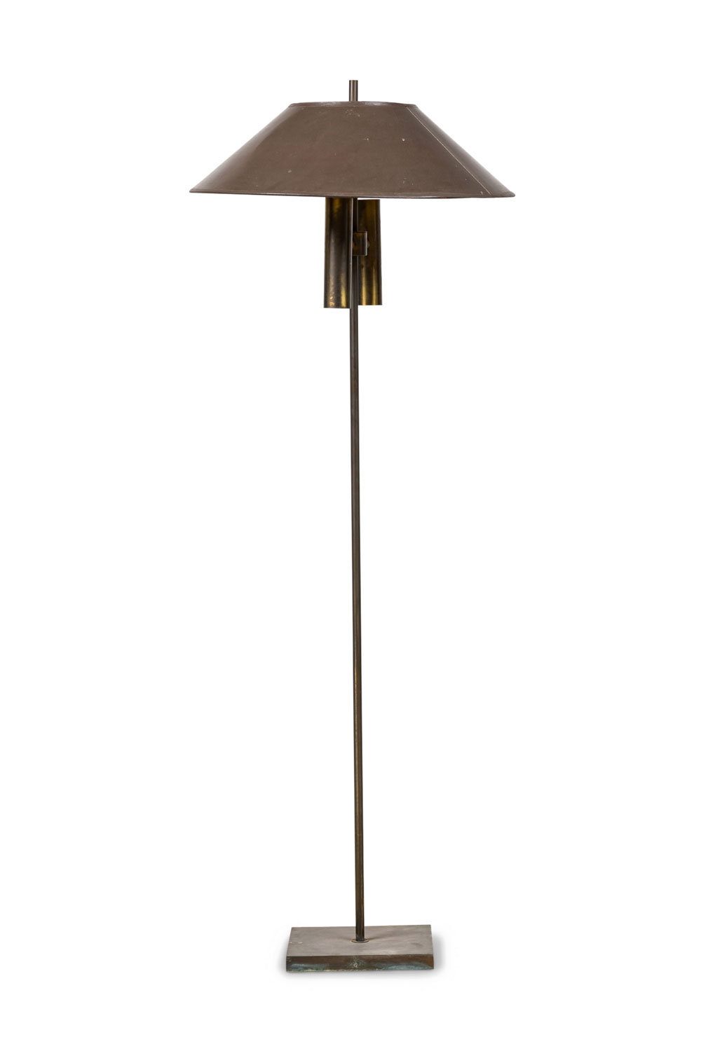 Kovacs american mid century bronze patinated floor lamp