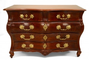 French provincial louis xv mahogany chest