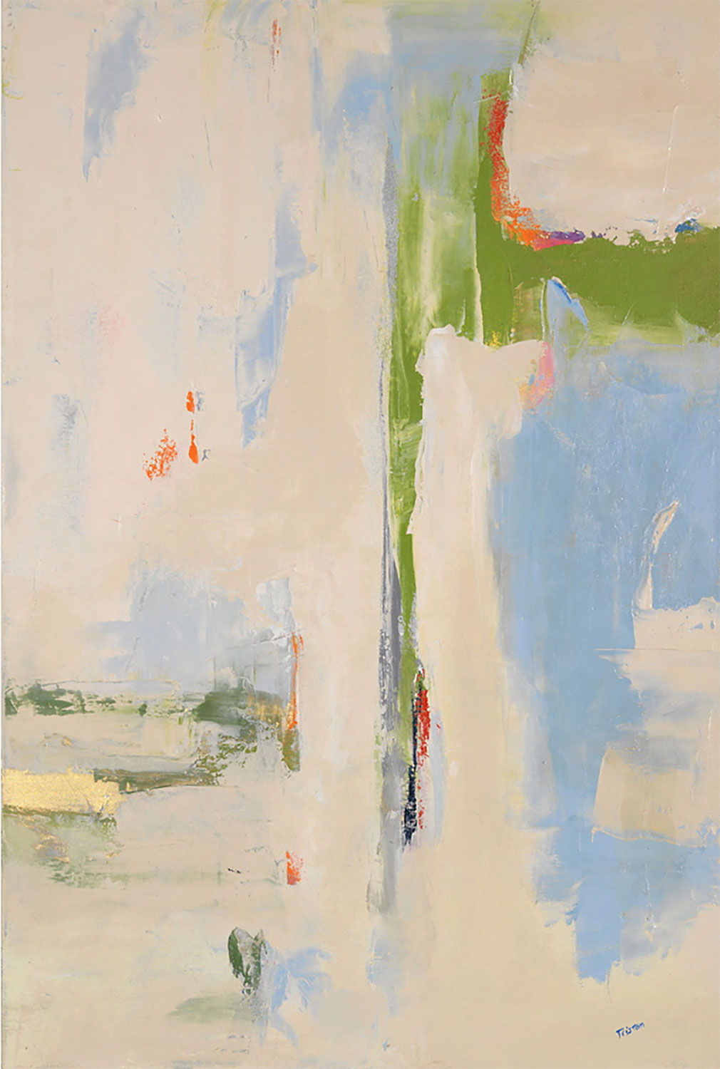 Distant field oil on canvas