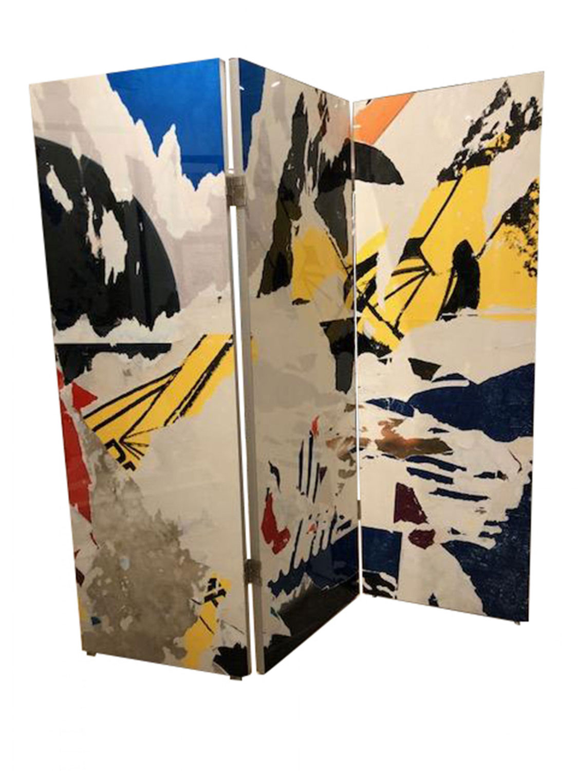 Two sided 3 fold screen