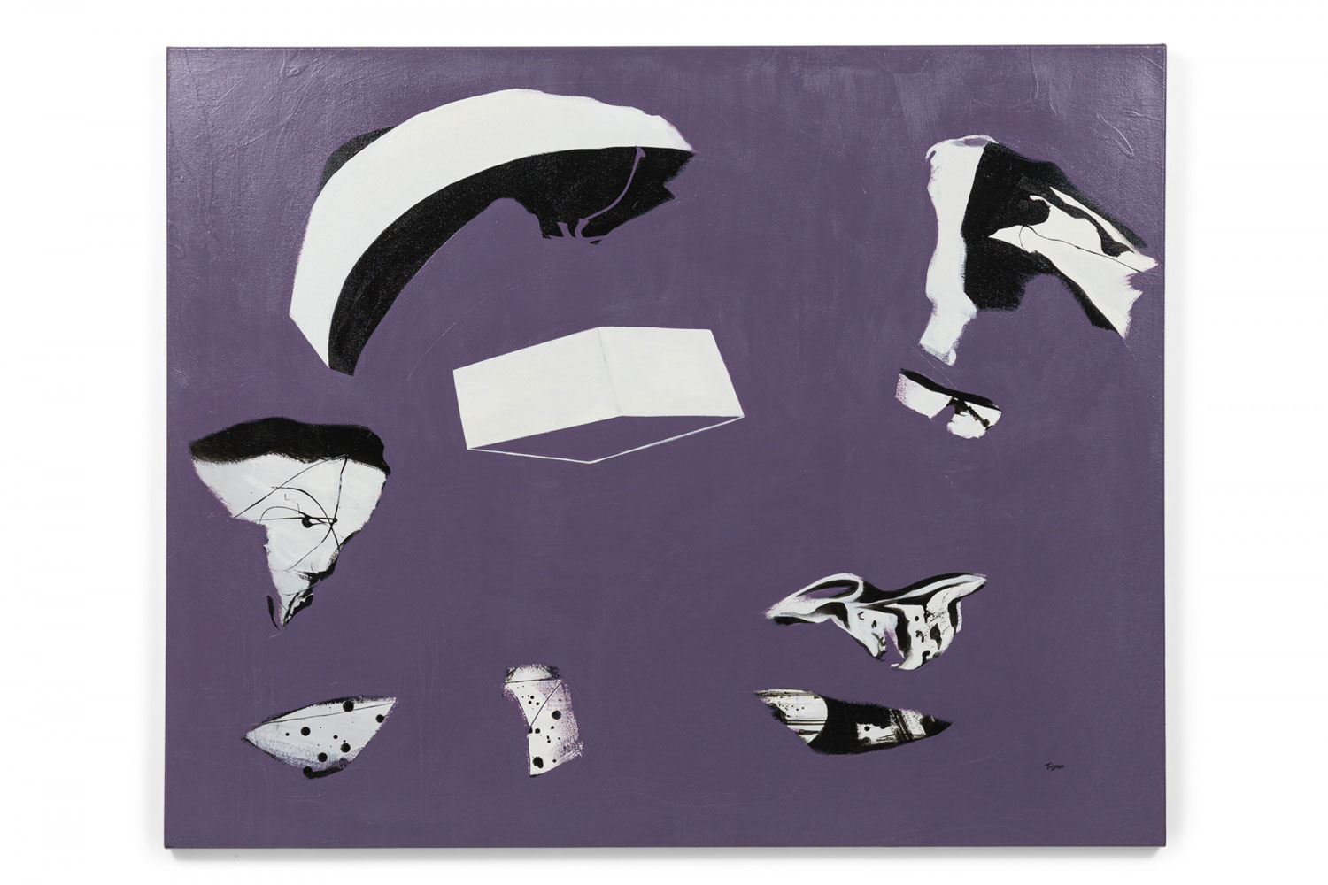 Govignon dinner party acrylic painting 1