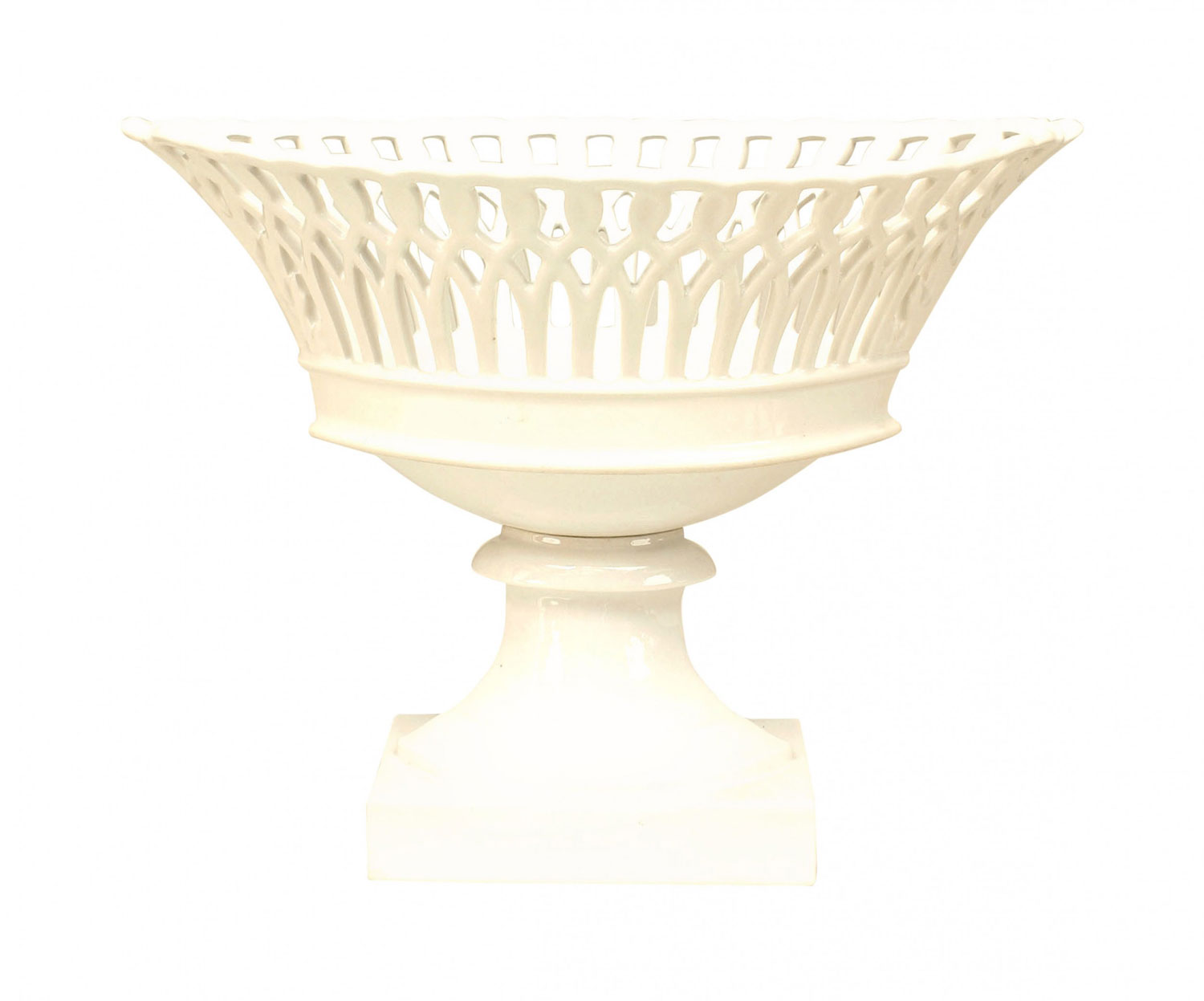 English victorian white porcelain centerpiece