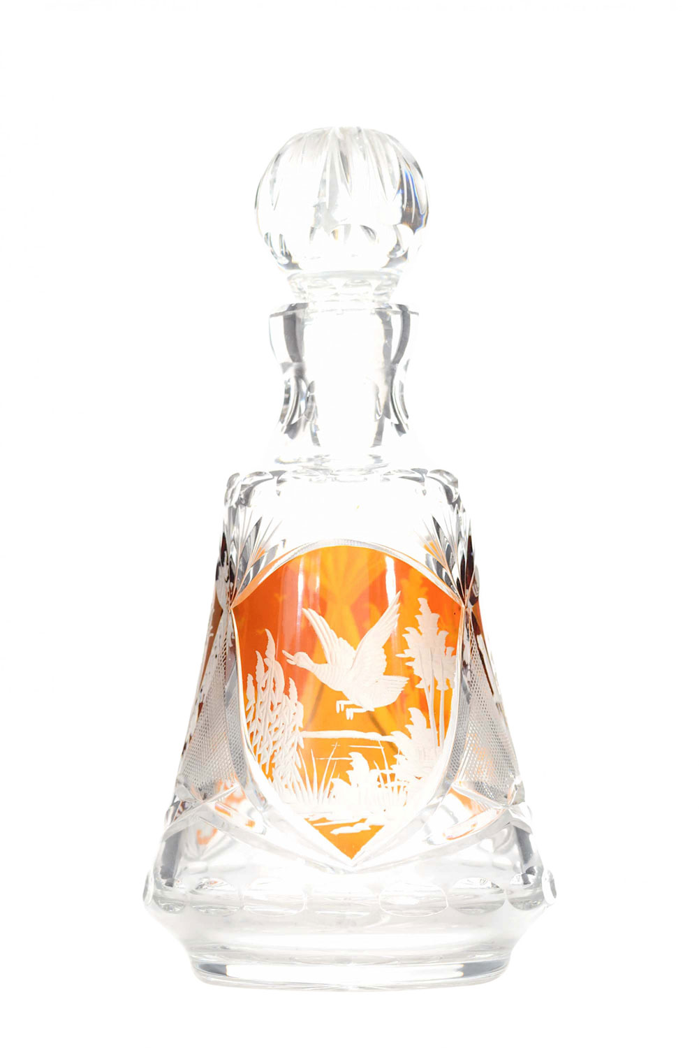 Continental german cut glass decanter